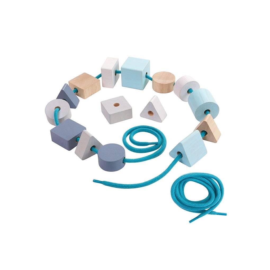 Geo Beads Lacing - The Nurturing Nook