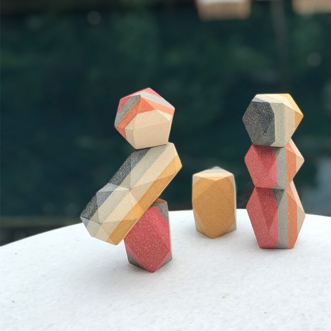 Geo Stacking Rock - The Nurturing Nook