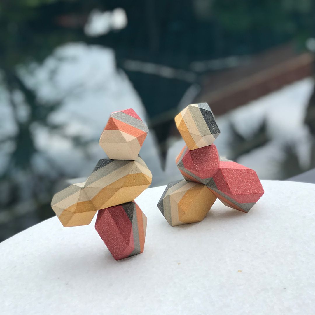 Geo Stacking Rock - The Nurturing Nook
