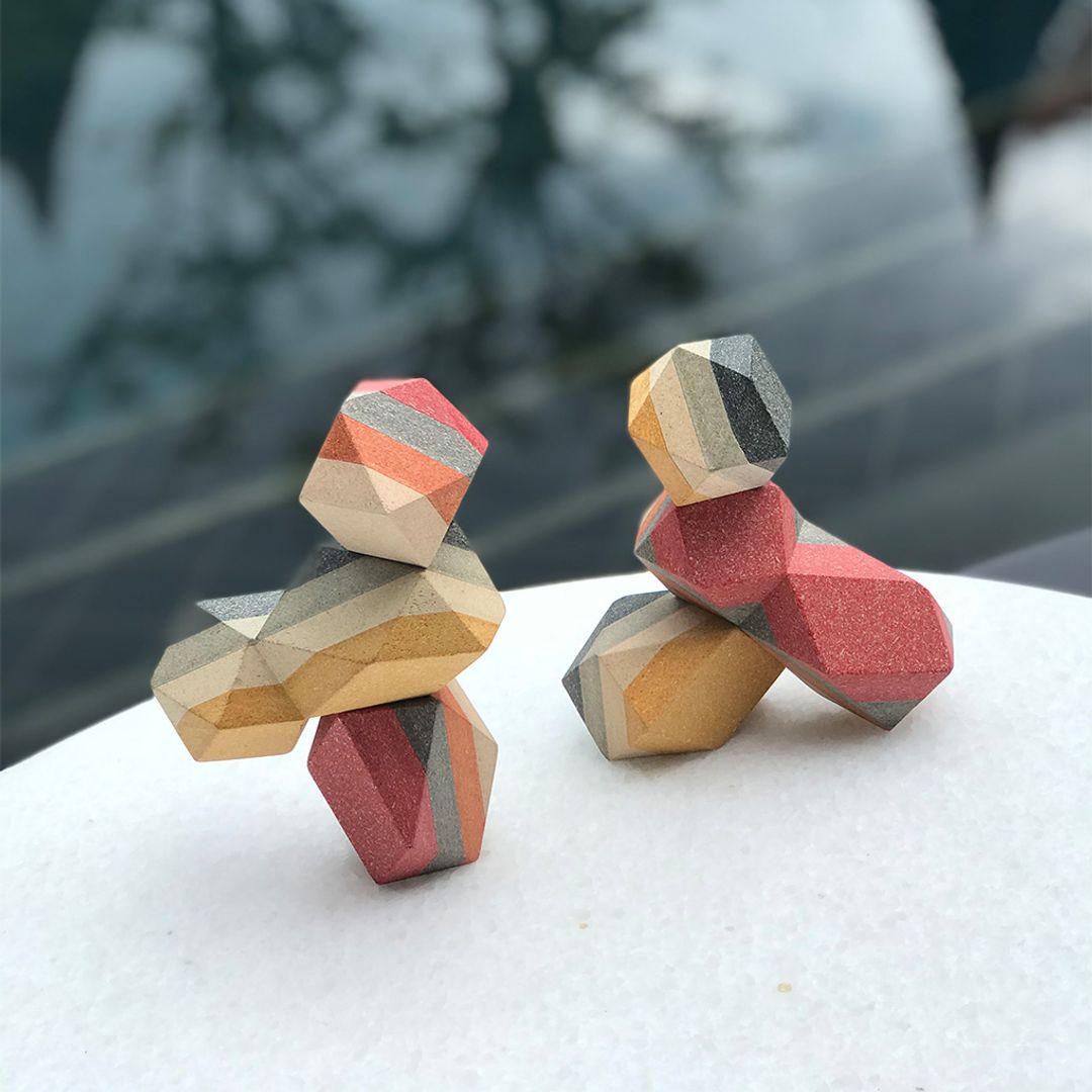 Geo Stacking Rock - The Nurturing Nook