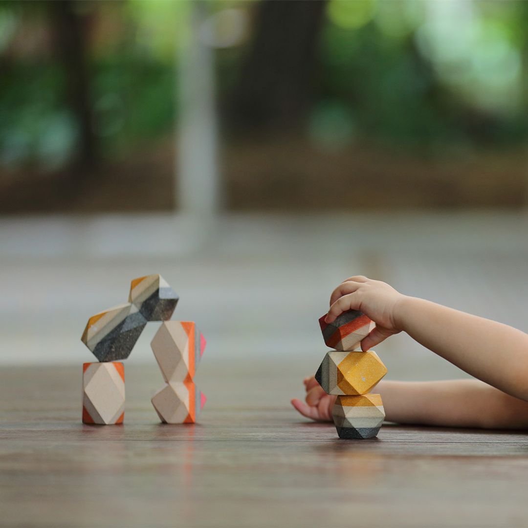 Geo Stacking Rock - The Nurturing Nook