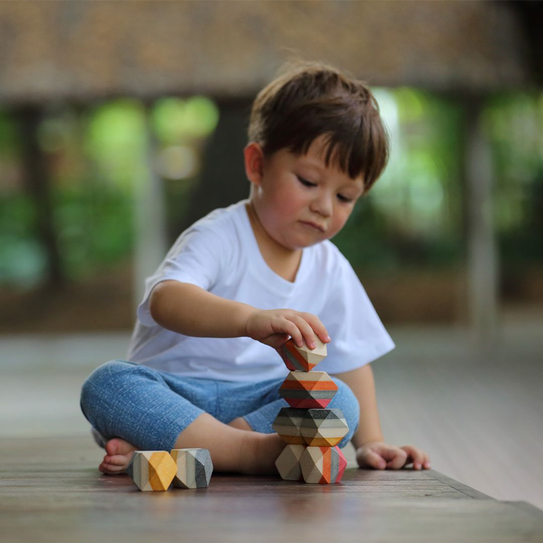 Geo Stacking Rock - The Nurturing Nook