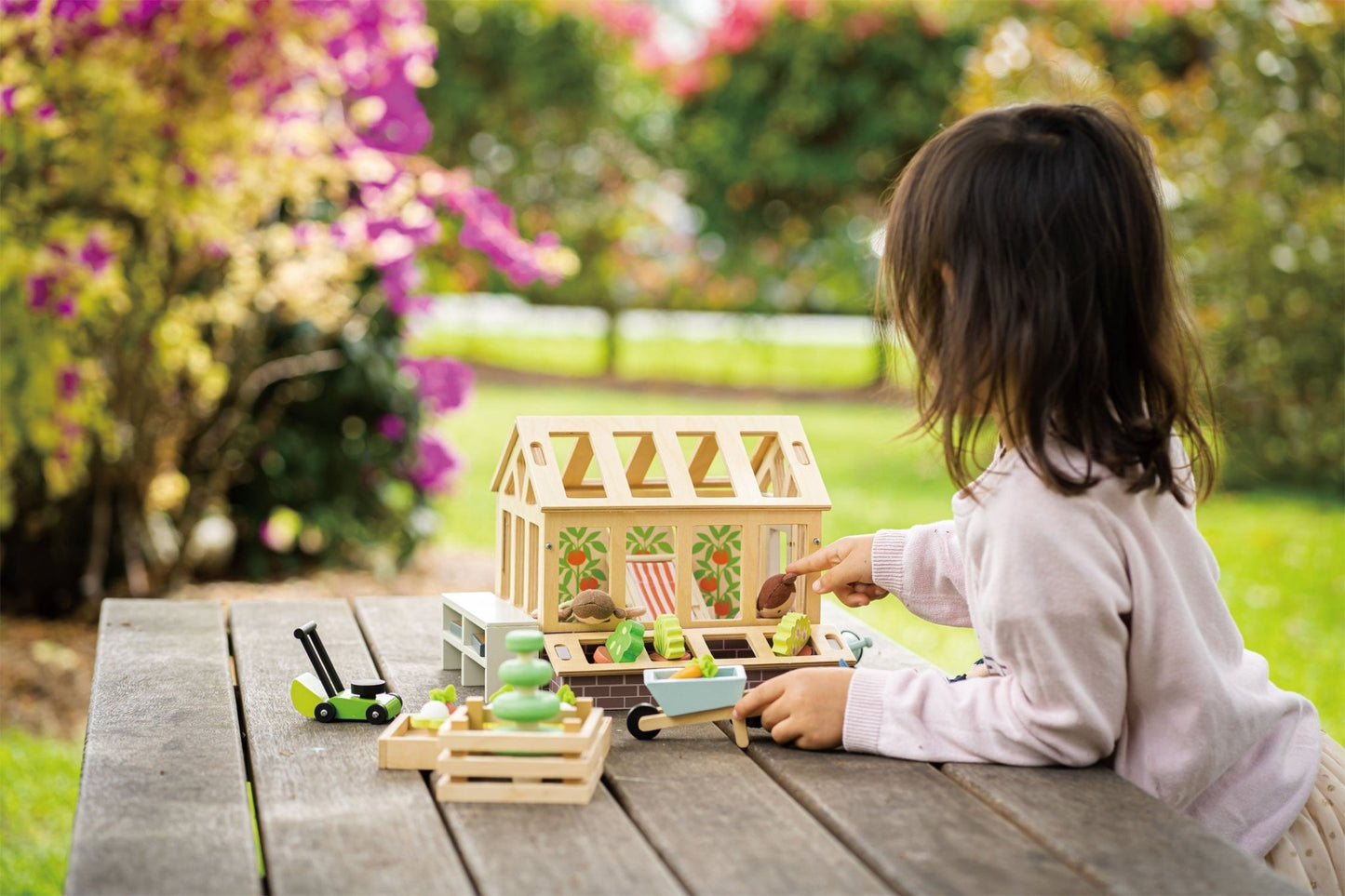 Greenhouse and Garden Set - The Nurturing Nook