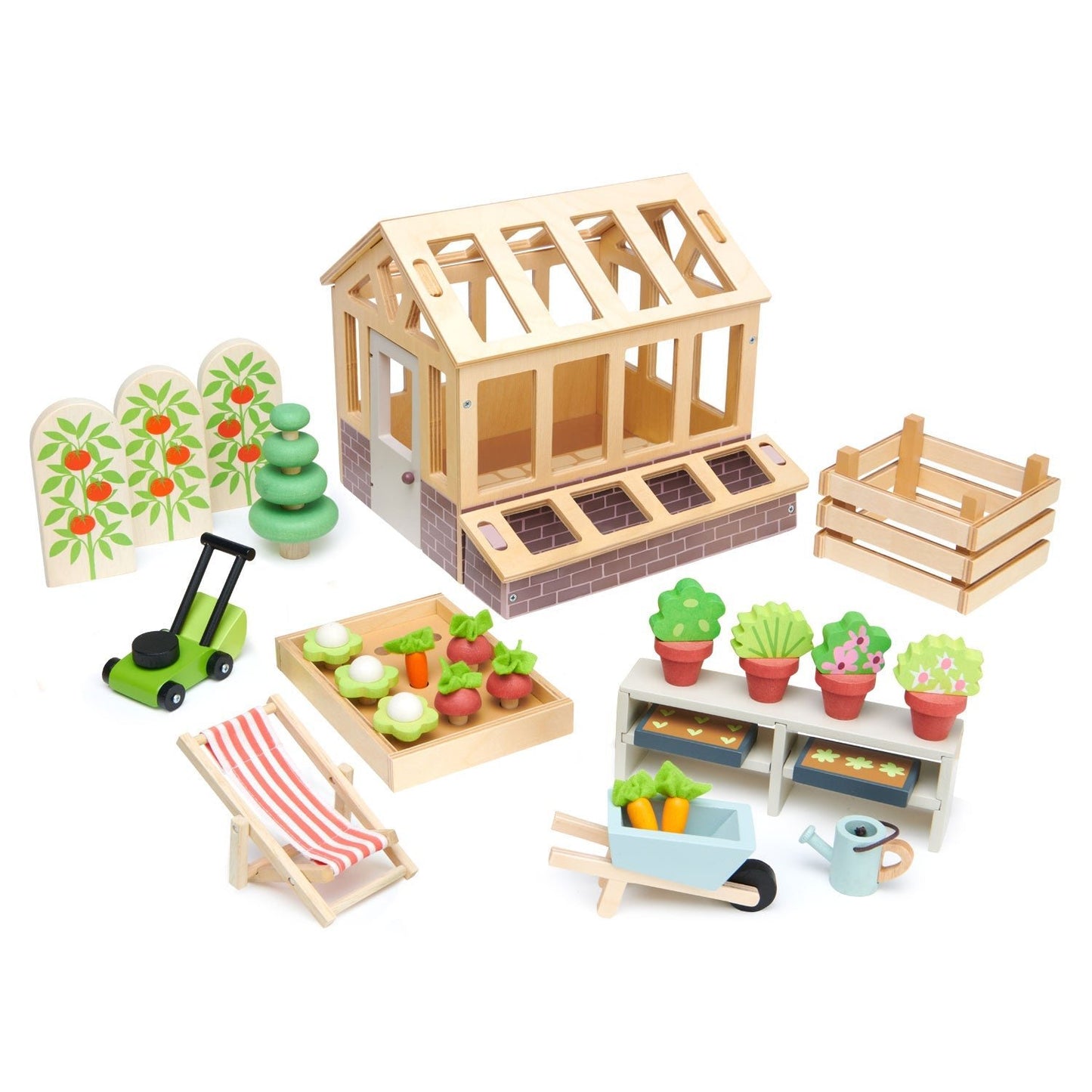 Greenhouse and Garden Set - The Nurturing Nook