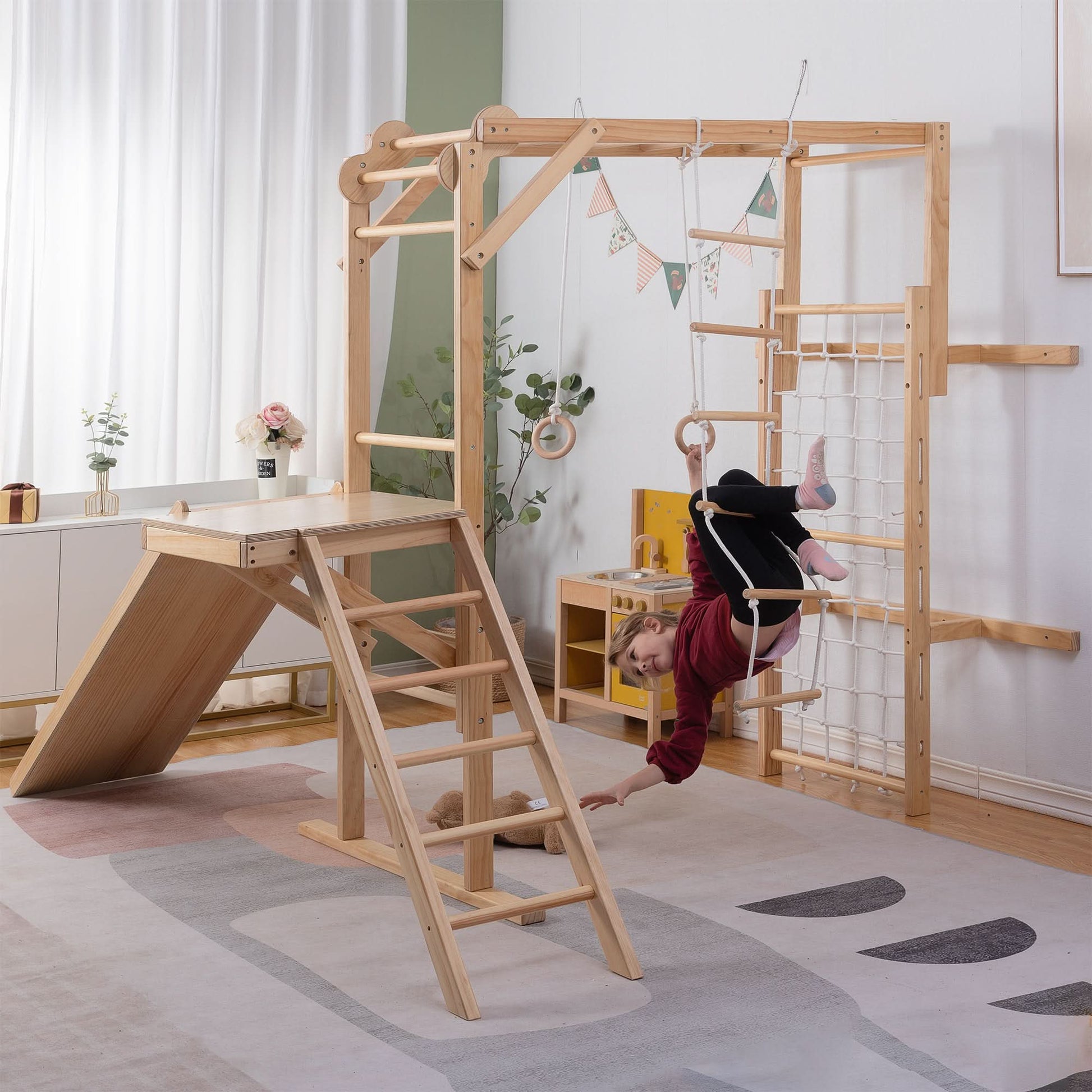 Grove 8 - in - 1 foldable wooden jungle gym - The Nurturing Nook