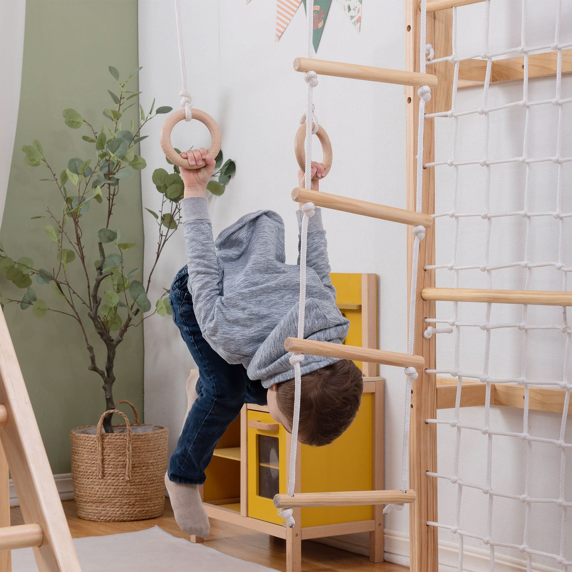 Grove 8 - in - 1 foldable wooden jungle gym - The Nurturing Nook