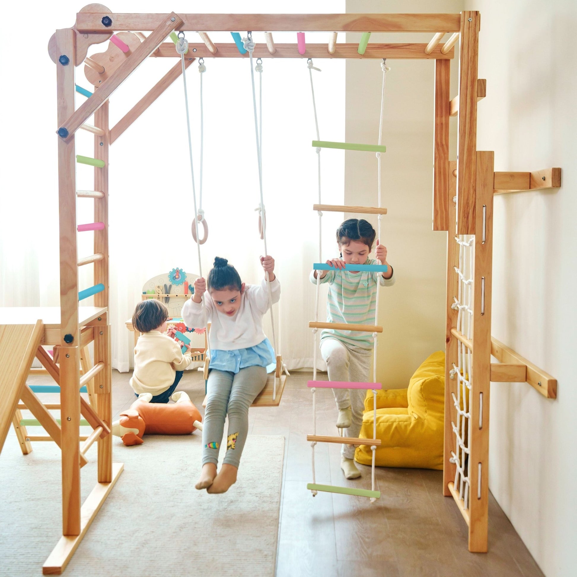 Grove 8 - in - 1 foldable wooden jungle gym - The Nurturing Nook