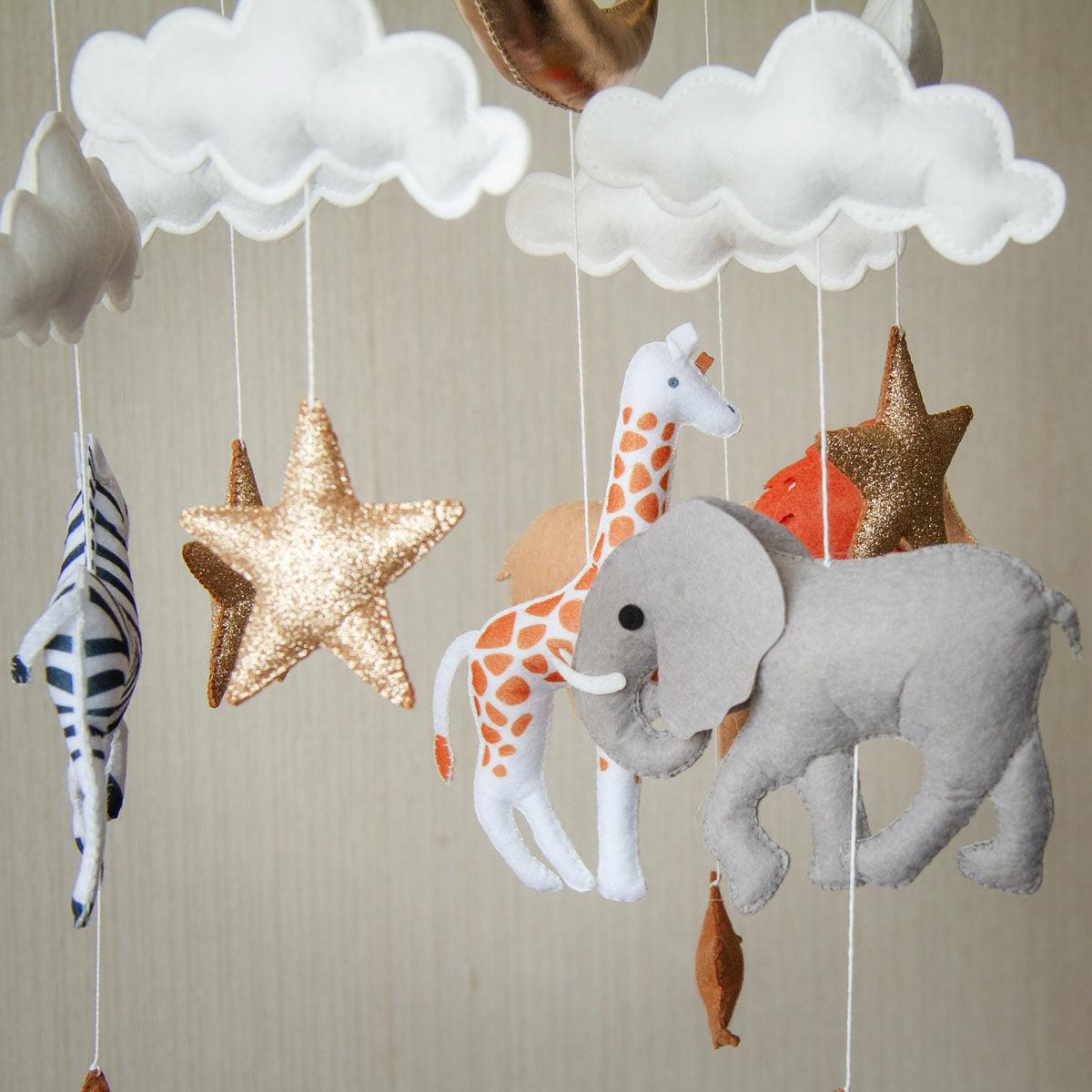 Handmade Baby Mobile | Safari - The Nurturing Nook