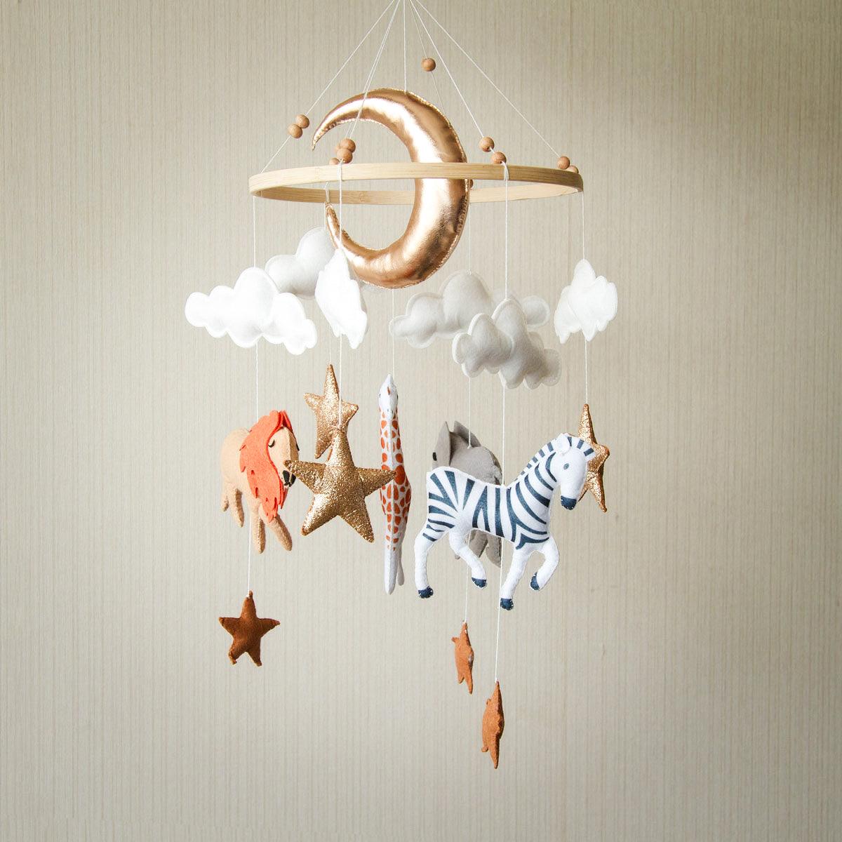 Handmade Baby Mobile | Safari - The Nurturing Nook
