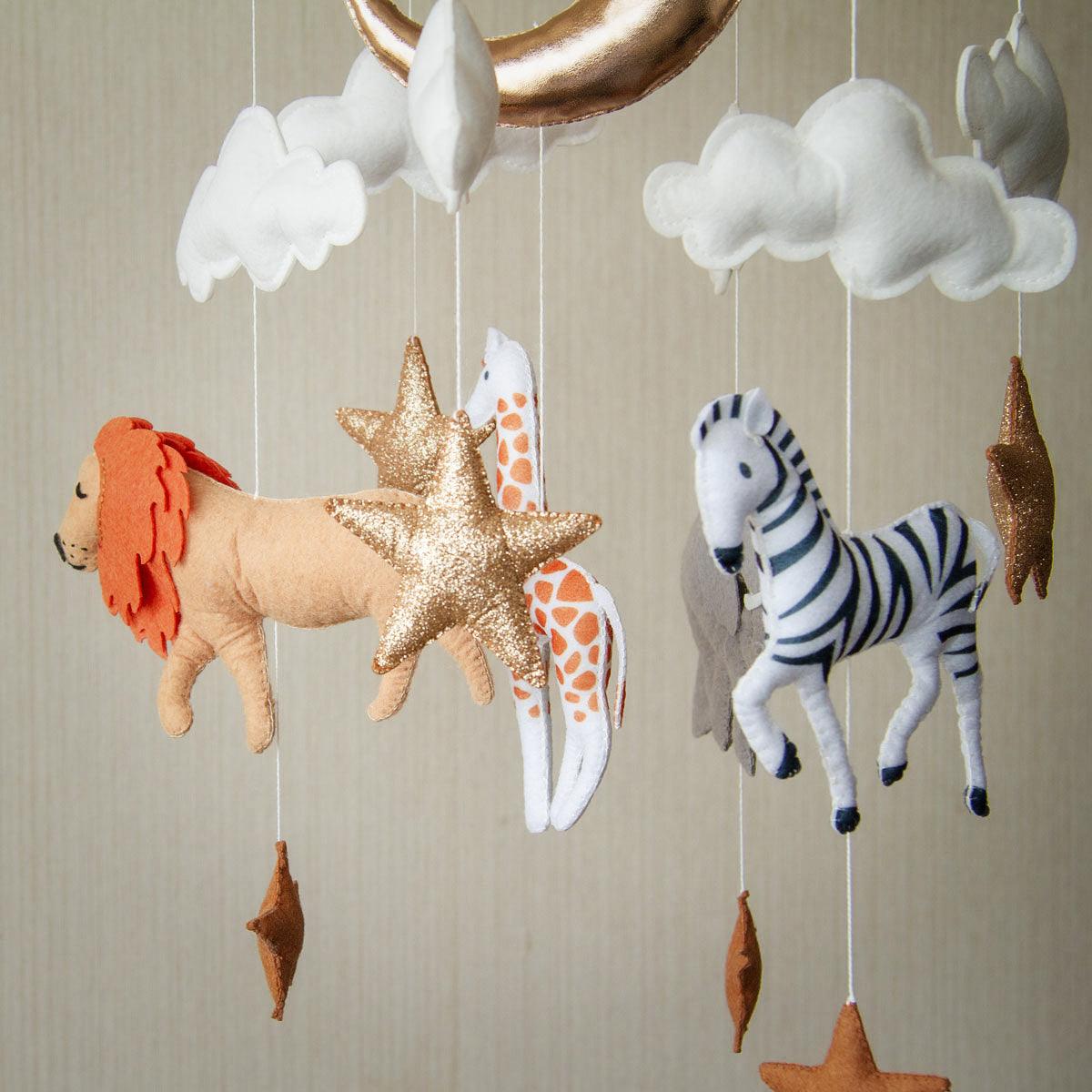 Handmade Baby Mobile | Safari - The Nurturing Nook