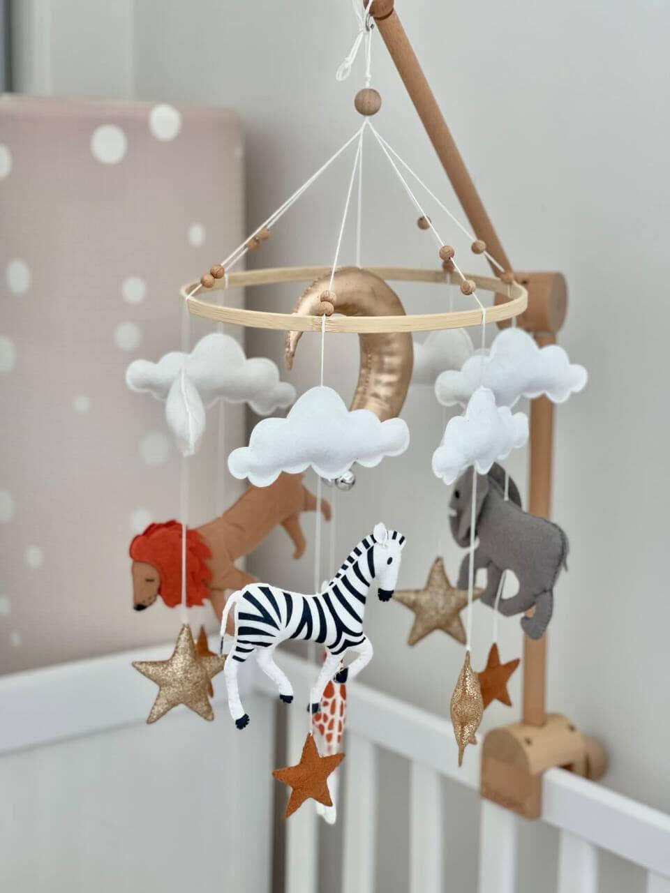 Handmade Baby Mobile | Safari - The Nurturing Nook