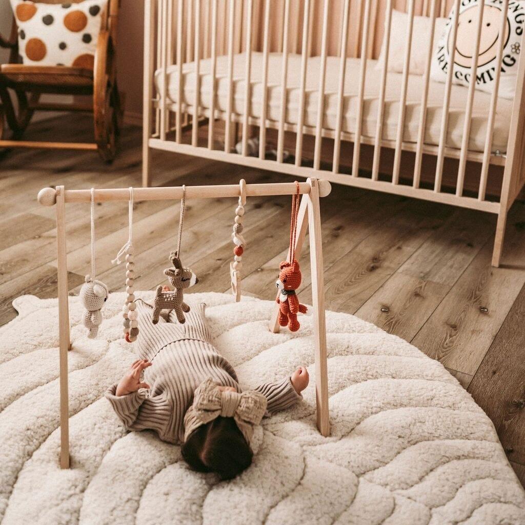 Handmade Crochet Toys for Baby Gym | Forest Family - The Nurturing Nook