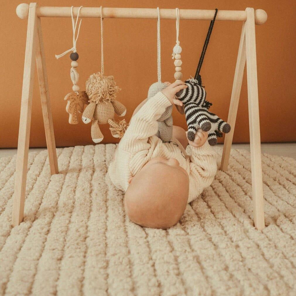 Handmade Crochet Toys for Baby Gym | Safari - The Nurturing Nook