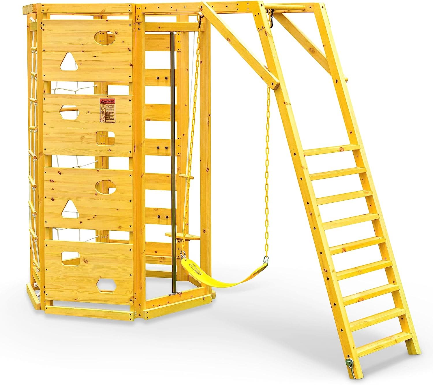 Hawthorn 9 - in - 1 outdoor climber with monkey bars playset - The Nurturing Nook