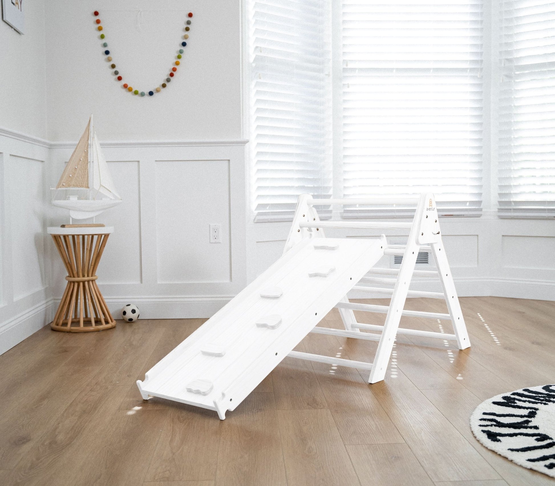 Hazel - Pikler Triangle Ladder & Rocker Set - The Nurturing Nook