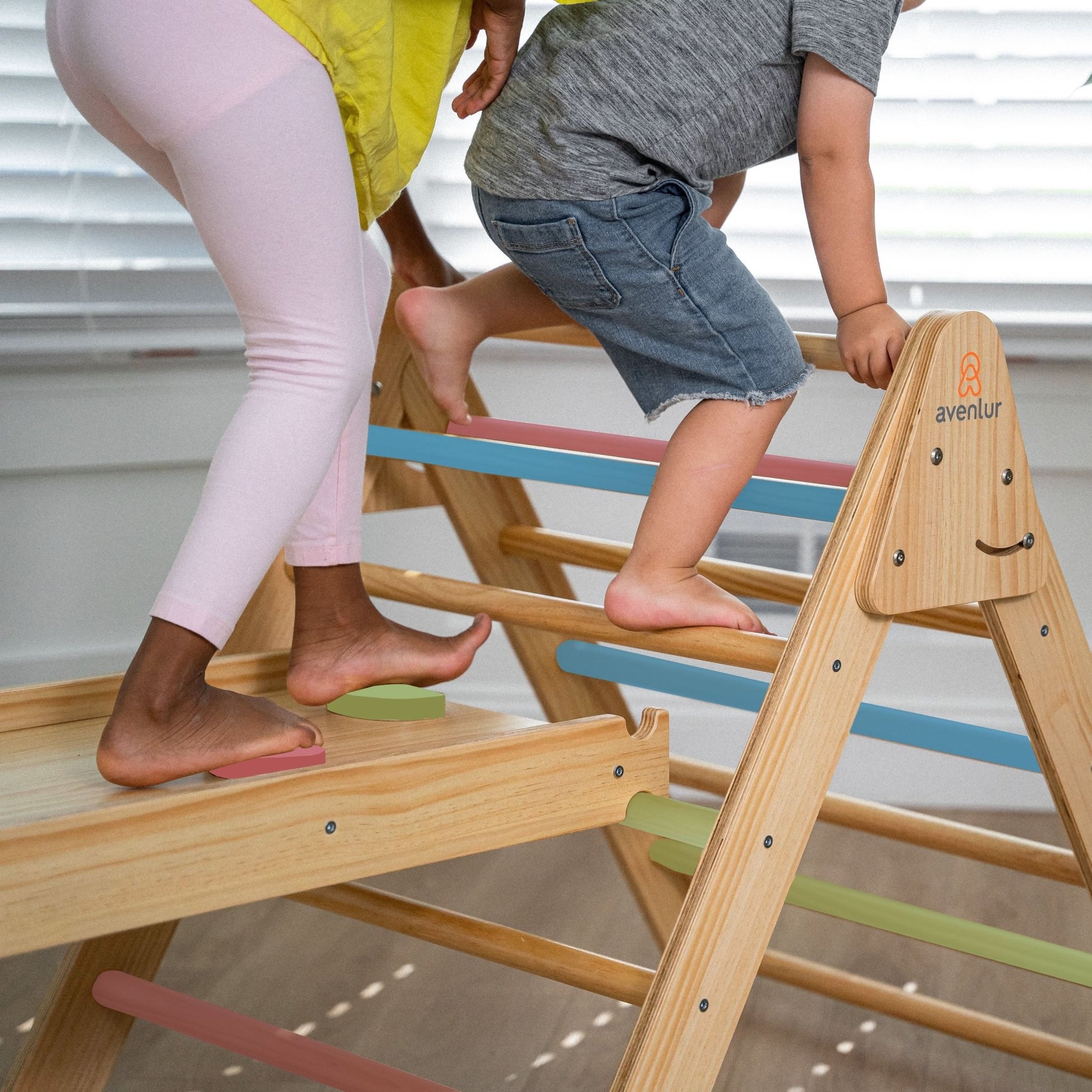 Hazel - Pikler Triangle Ladder & Rocker Set - The Nurturing Nook
