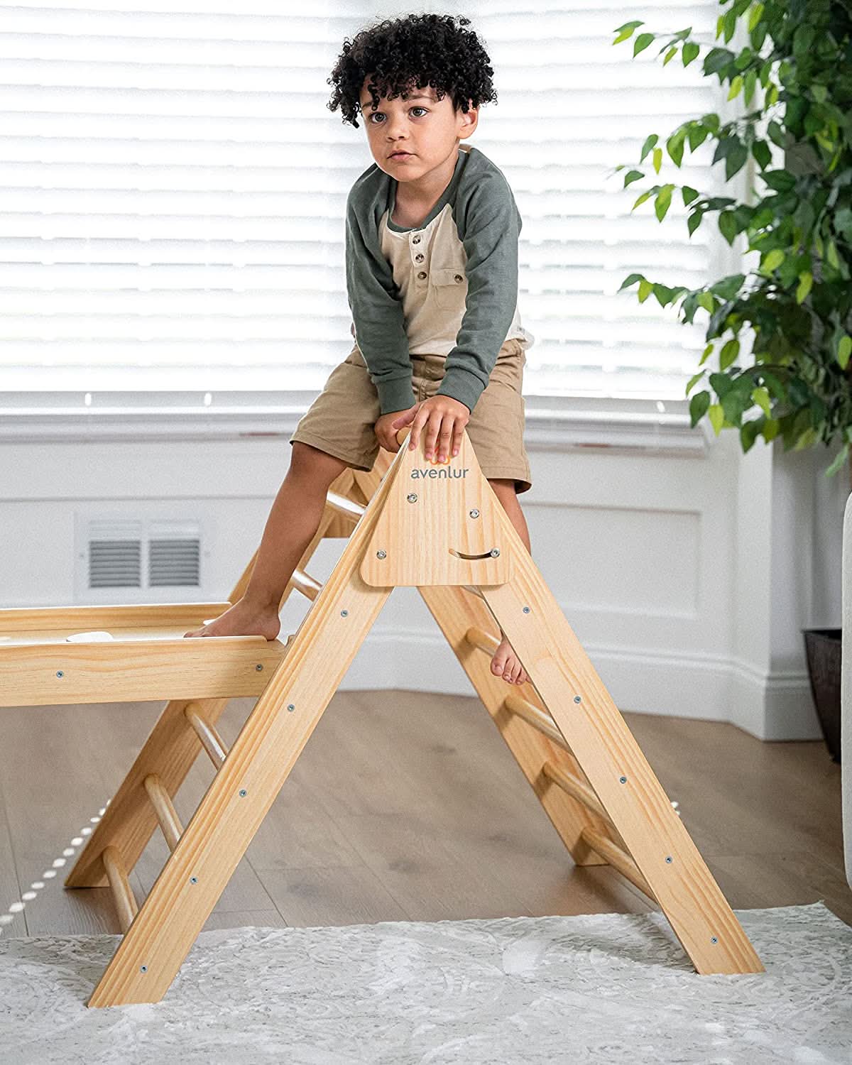 Hazel - Pikler Triangle Ladder & Rocker Set - The Nurturing Nook