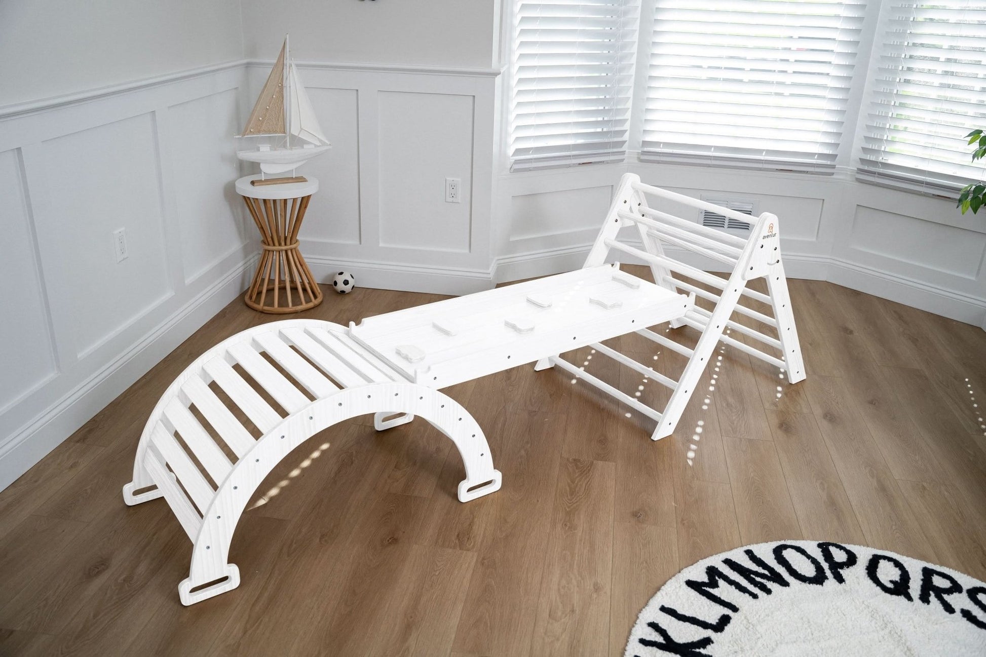 Hazel - Pikler Triangle Ladder & Rocker Set - The Nurturing Nook