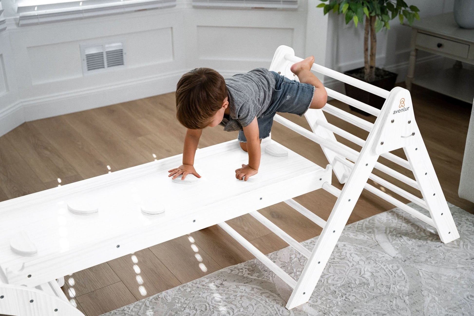 Hazel - Pikler Triangle Ladder & Rocker Set - The Nurturing Nook