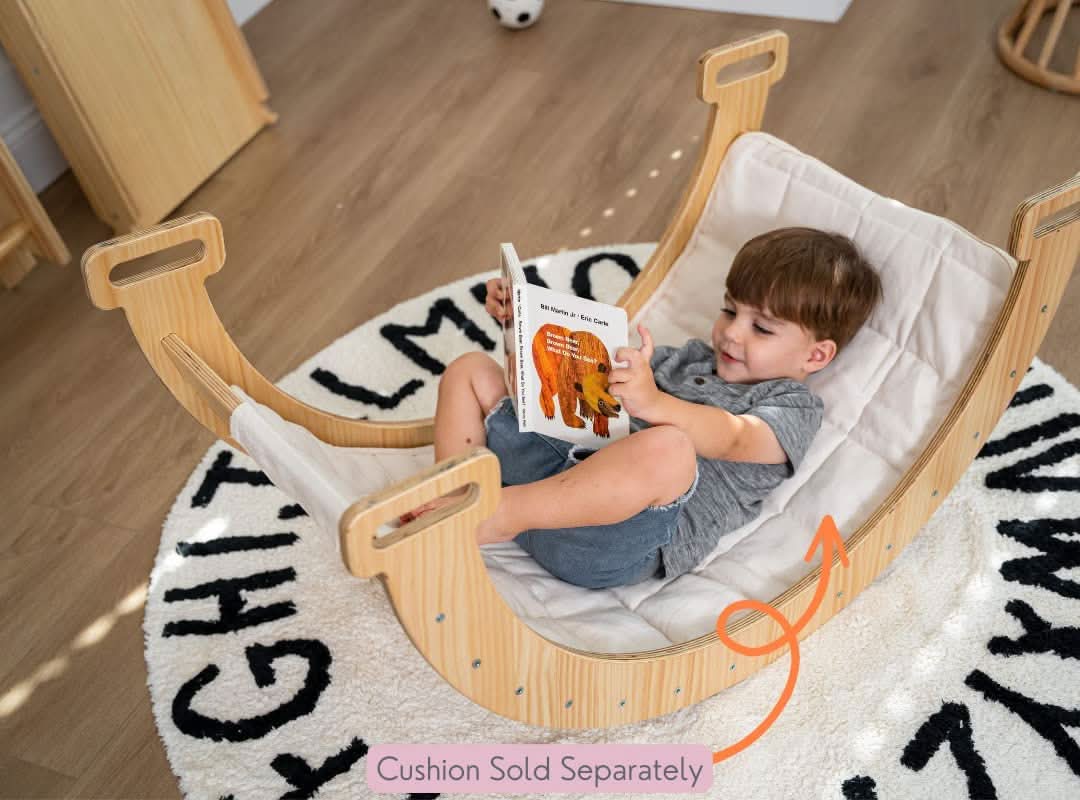 Hazel - Pikler Triangle Ladder & Rocker Set - The Nurturing Nook