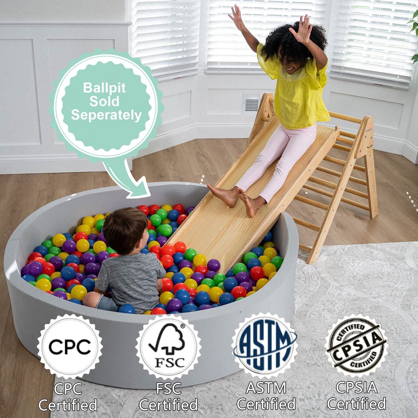 Hazel - Pikler Triangle Ladder & Rocker Set - The Nurturing Nook