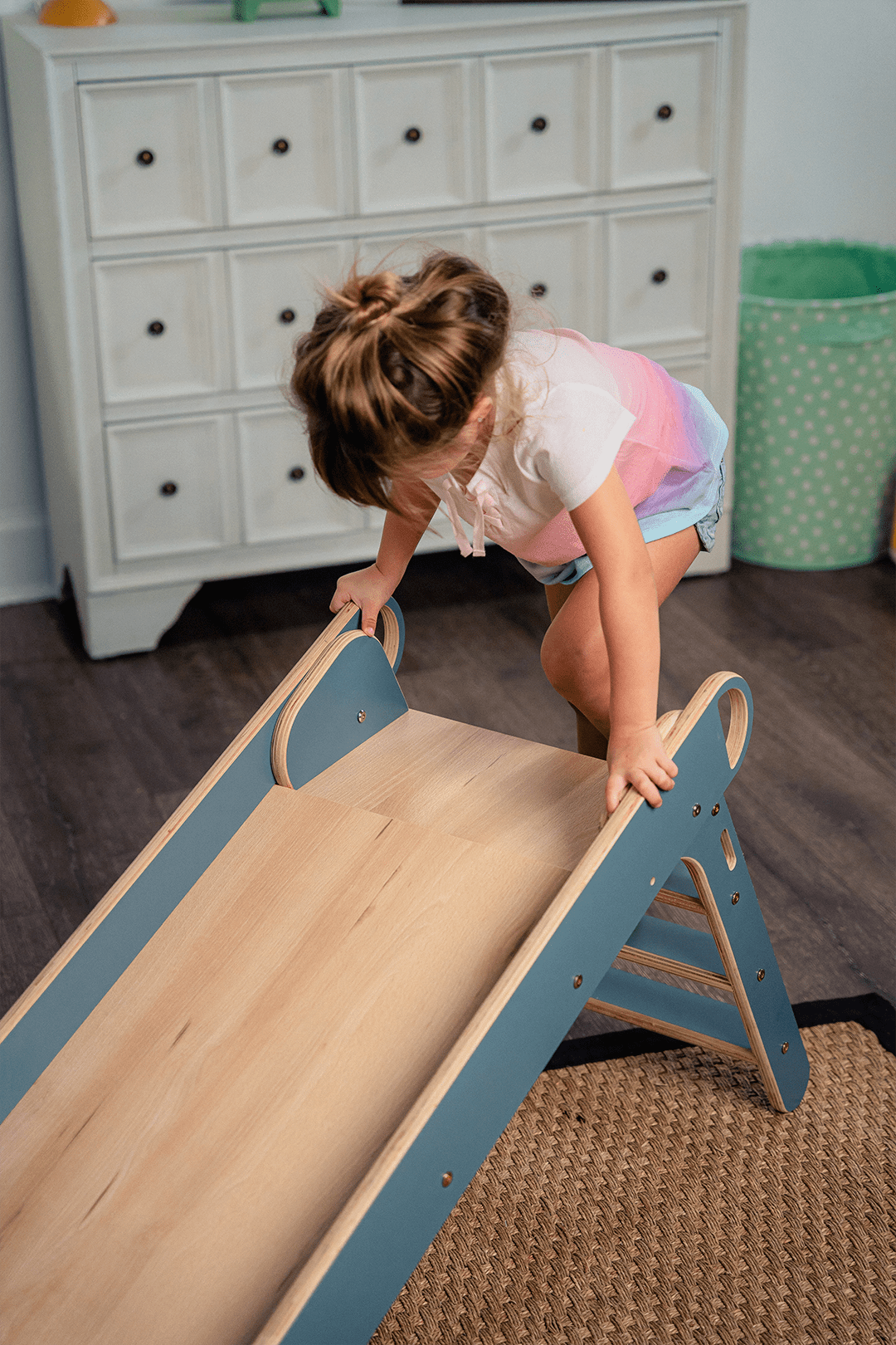 Holland - wooden folding slide - The Nurturing Nook