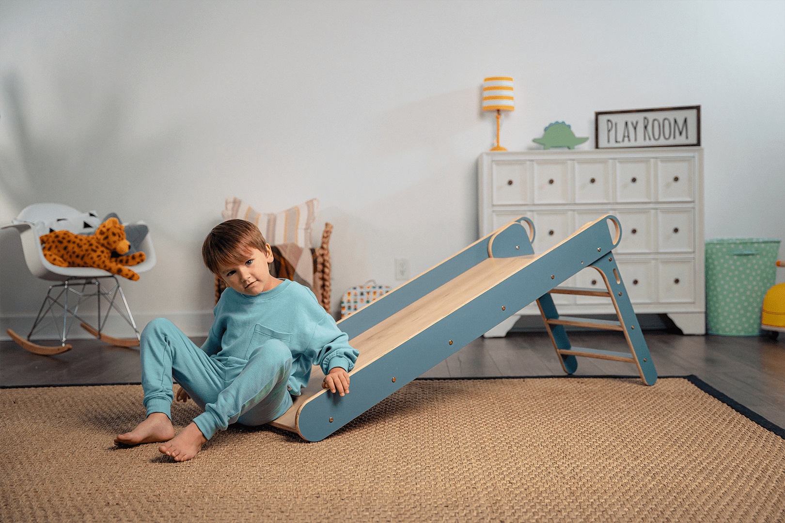 Holland - wooden folding slide - The Nurturing Nook
