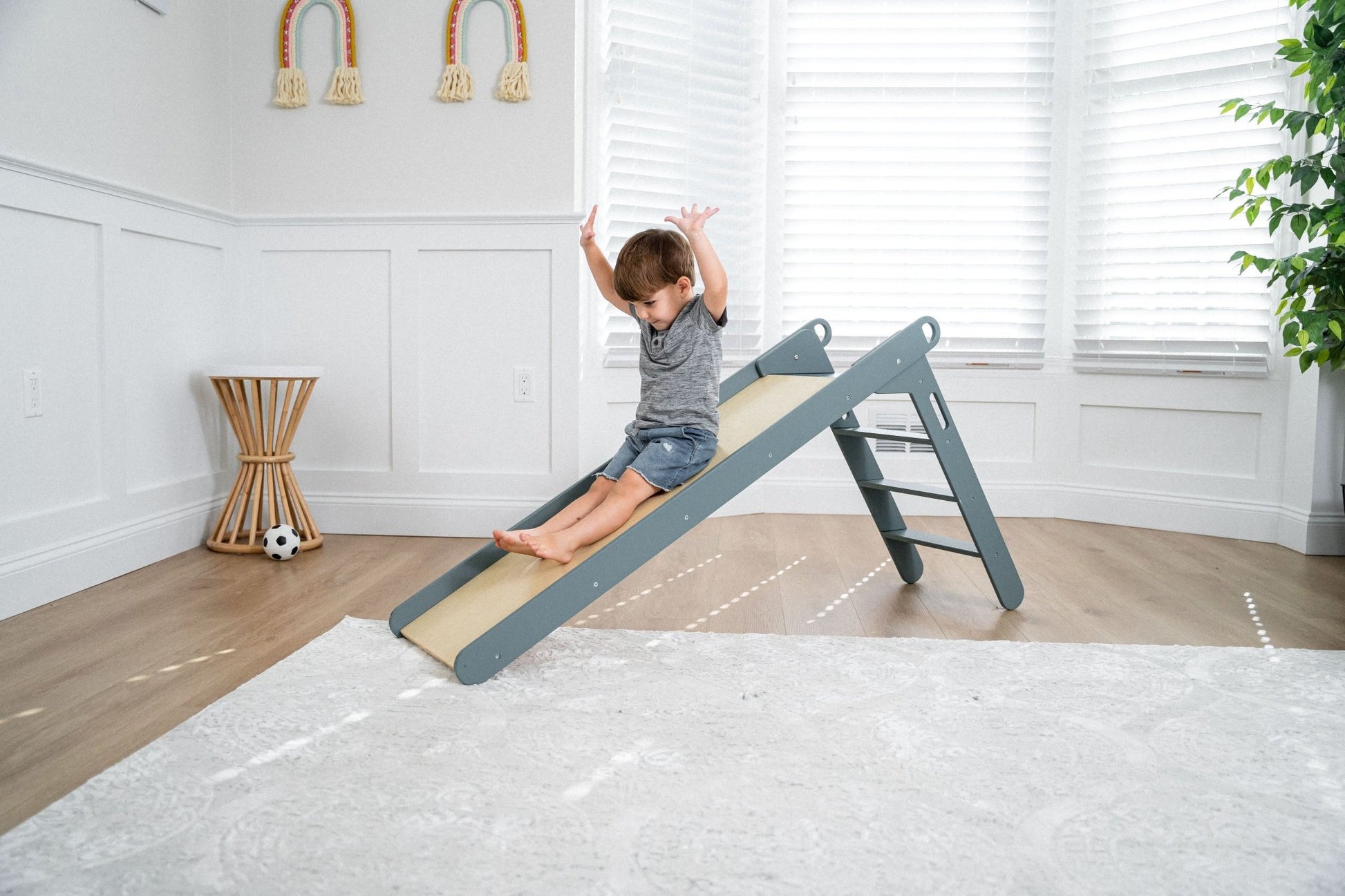 Holland - wooden folding slide - The Nurturing Nook