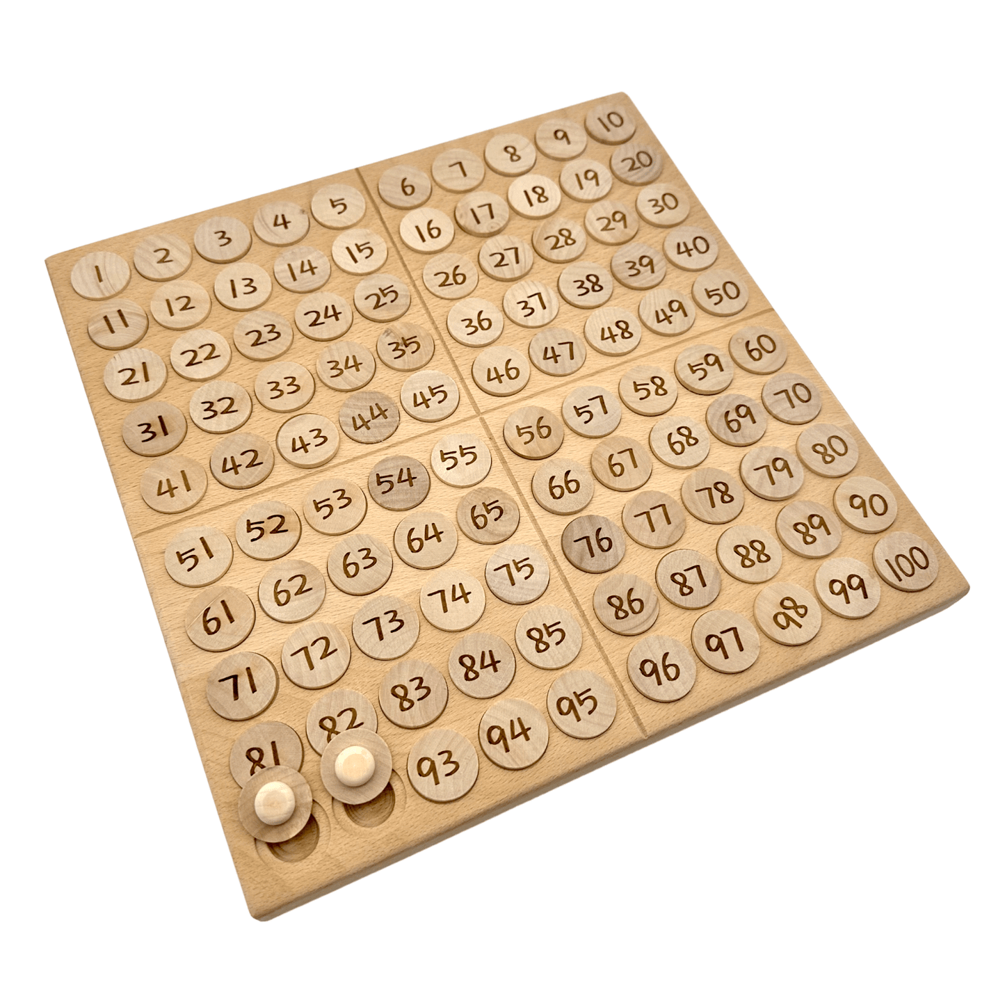 Hundred Frame Coin Pockets Set with Counting and Alphabet Coins - The Nurturing Nook