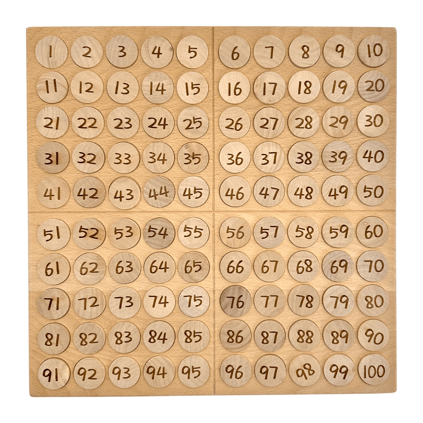Hundred Frame Coin Pockets Set with Counting and Alphabet Coins - The Nurturing Nook