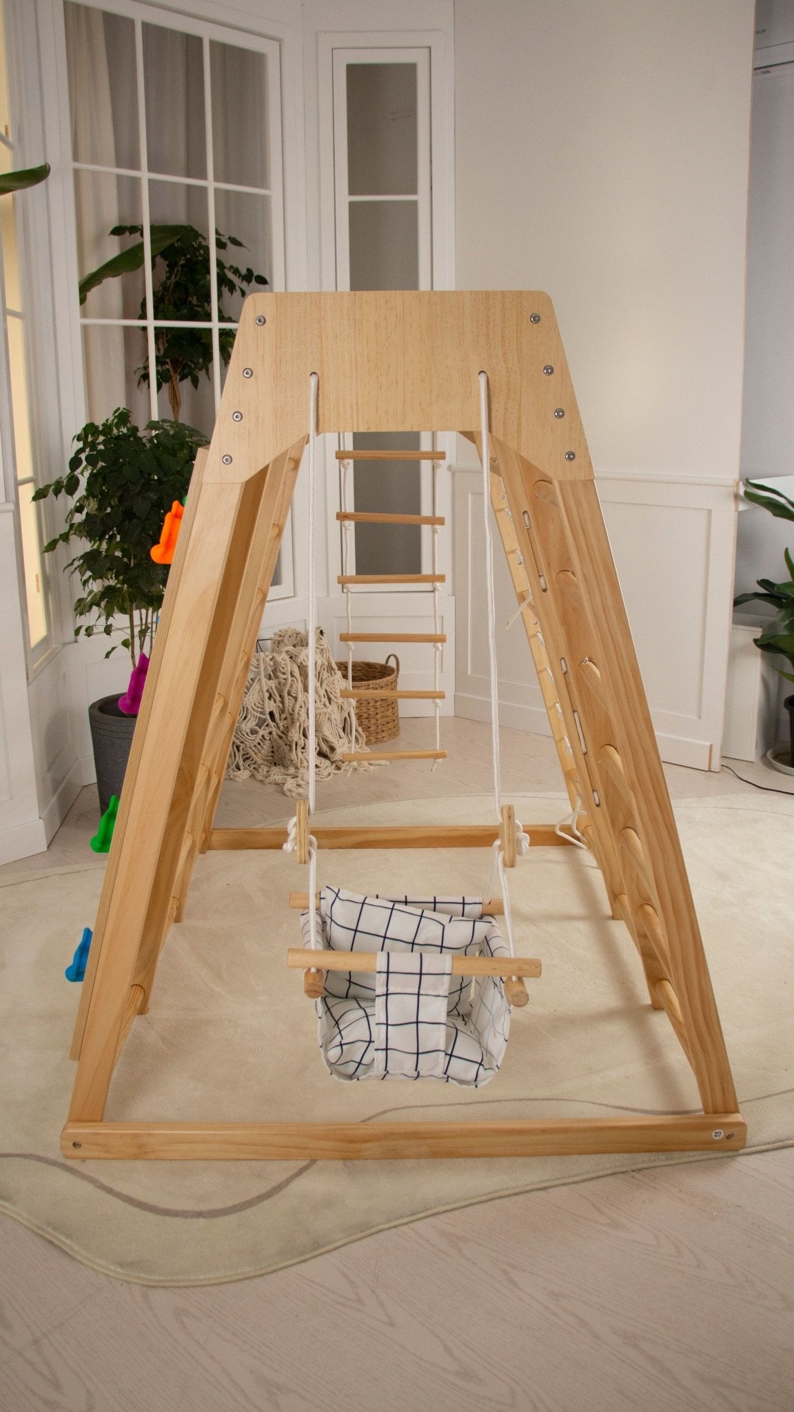 Indoor baby swing for all swingsets - frame not included - The Nurturing Nook