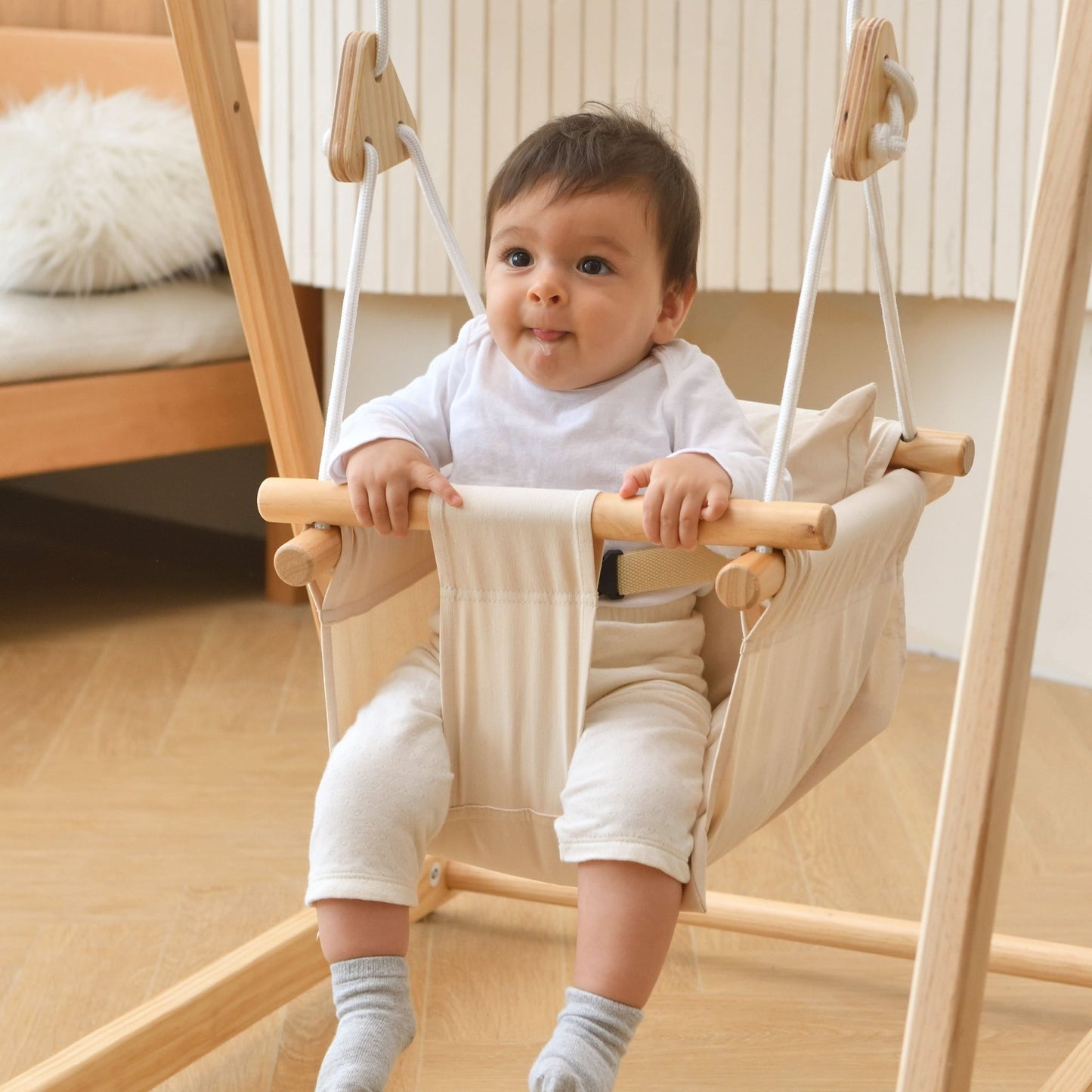 Indoor baby swing for all swingsets - frame not included - The Nurturing Nook