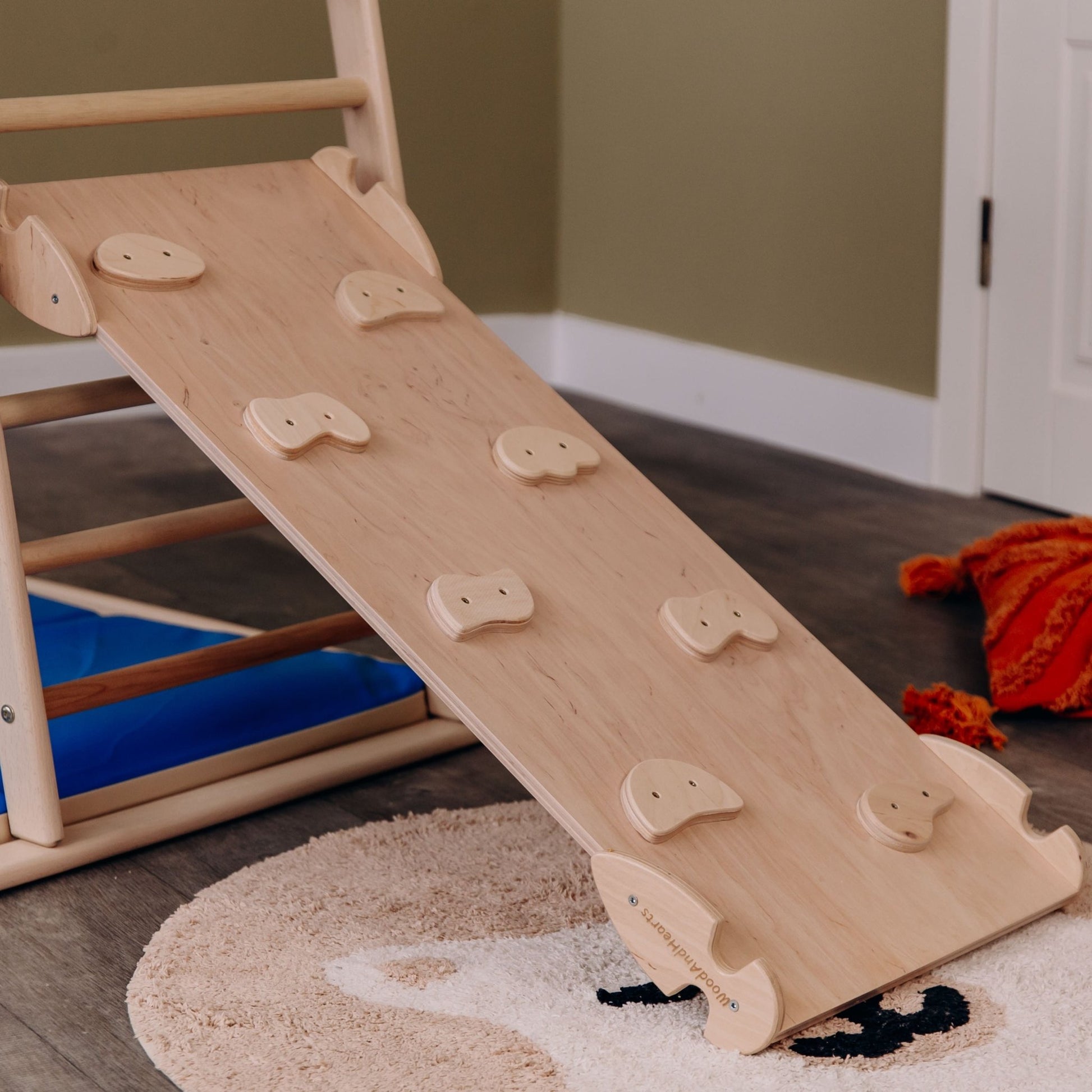 Indoor jungle gym – multi - position climbing tower with accessories - The Nurturing Nook