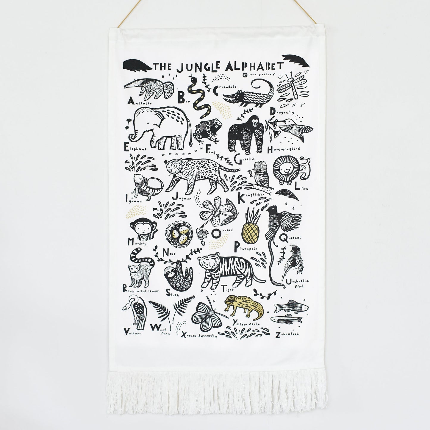 Jungle Alphabet Tapestry - The Nurturing Nook