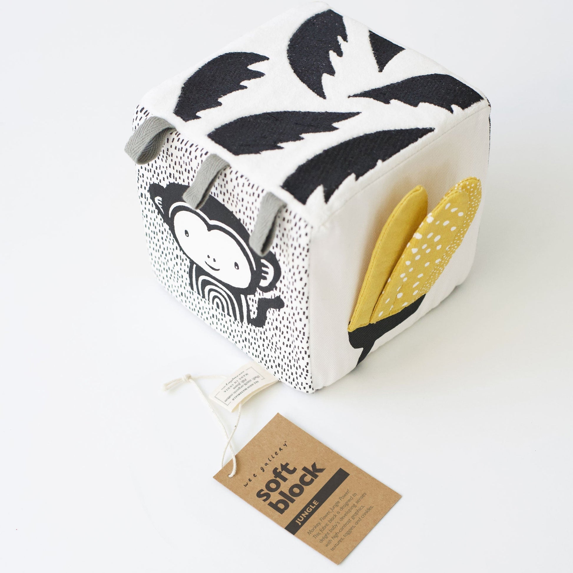 Jungle animals soft block – sensory play for curious babies - The Nurturing Nook