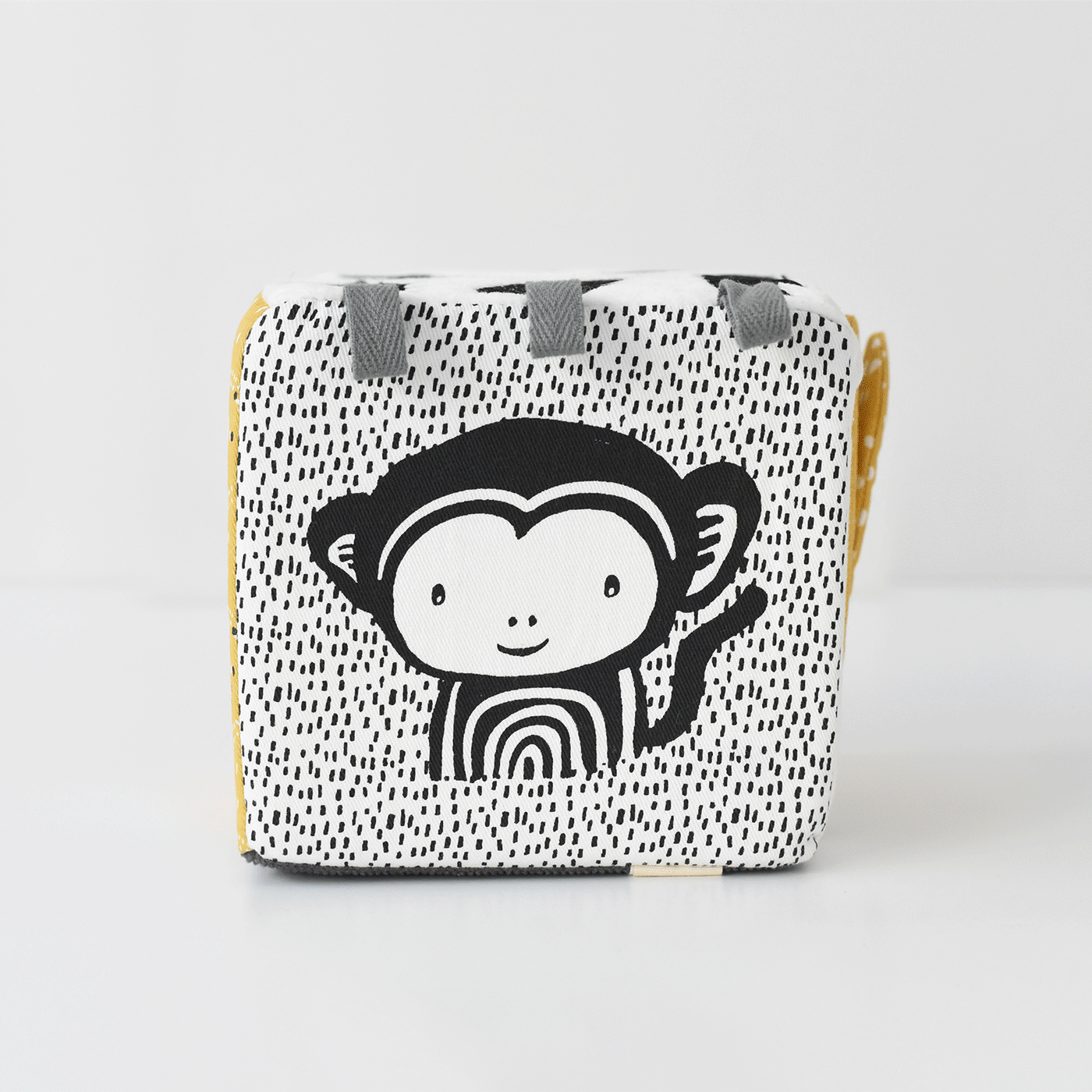 Organic safari playmat & soft block for sensory tummy time