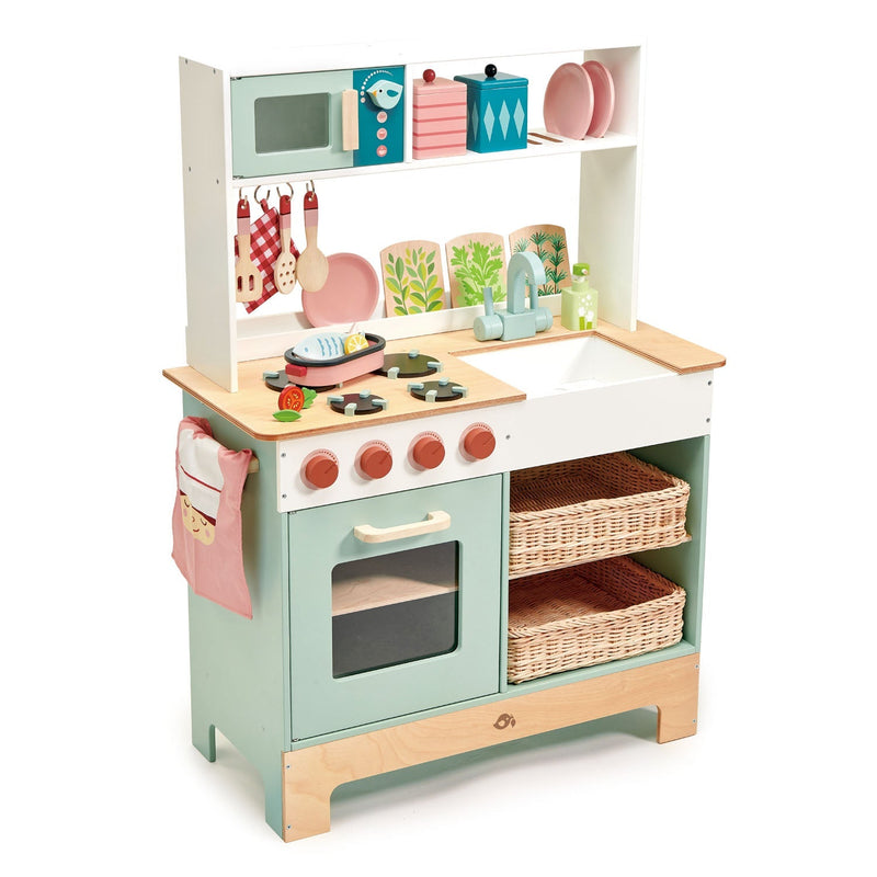 Tender Leaf wooden kitchen range set with accessories