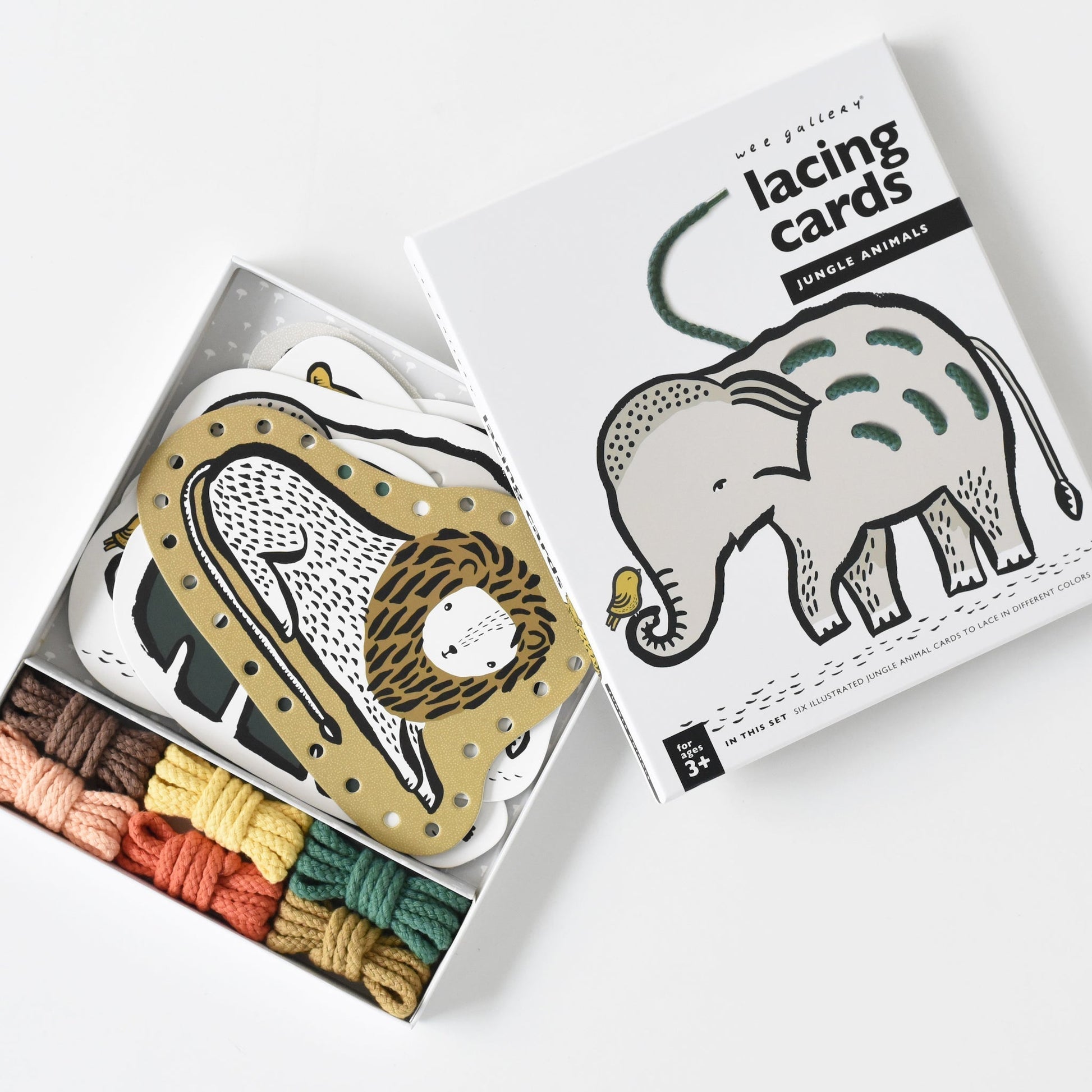 Lacing Cards - Jungle Animals - The Nurturing Nook