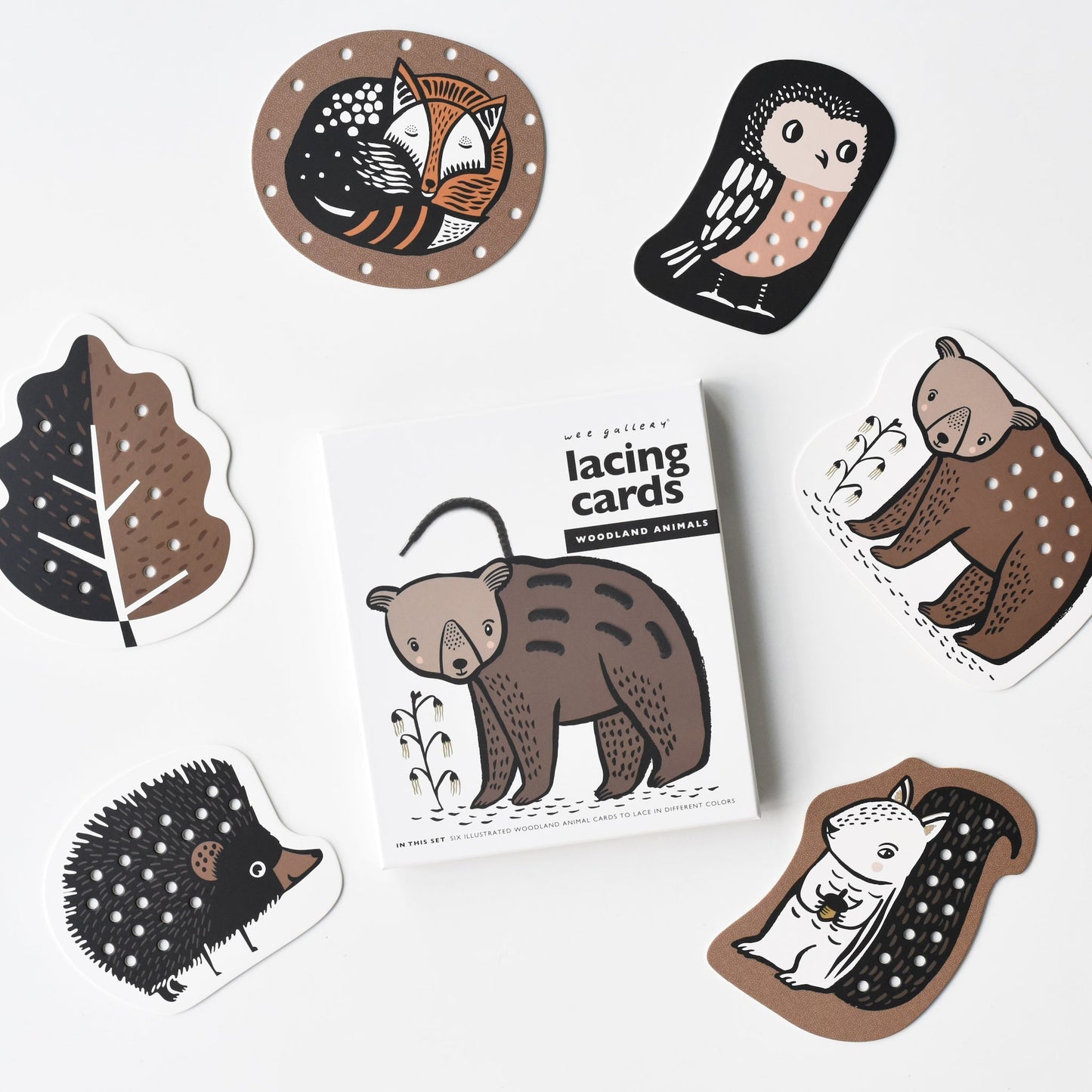 Lacing Cards - Woodland Animals - The Nurturing Nook