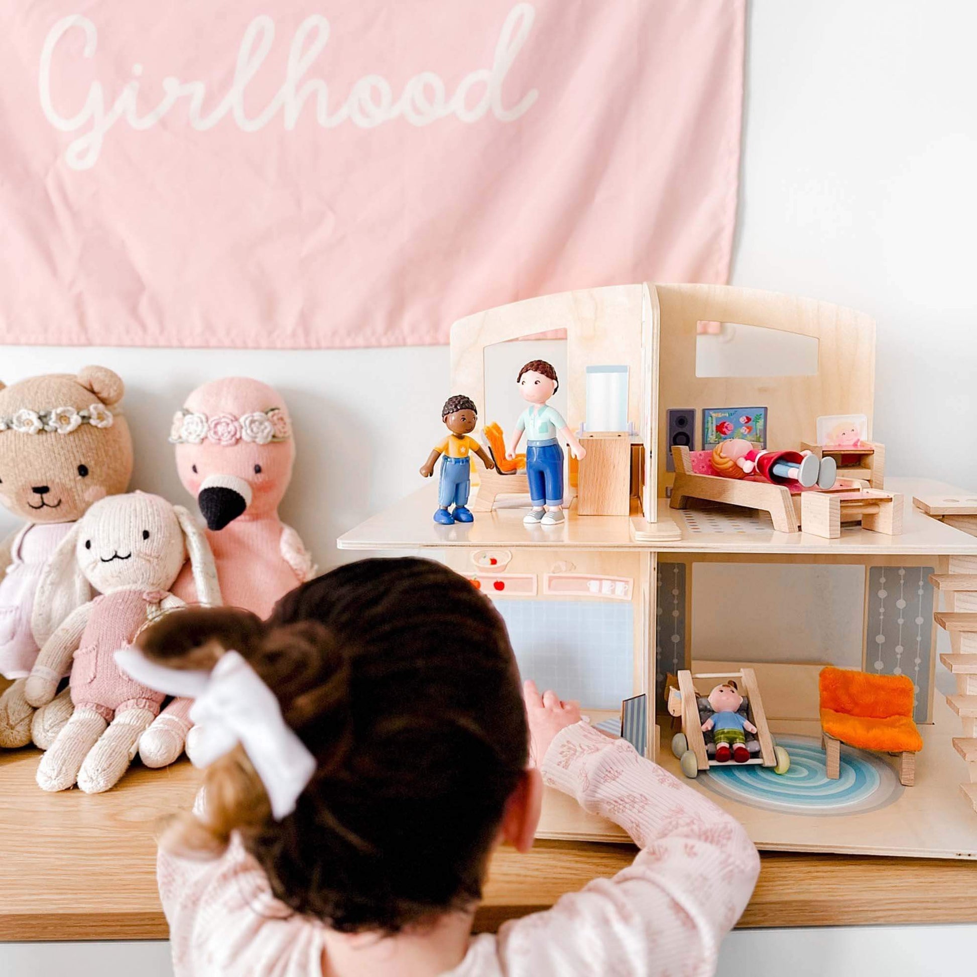 Little Friends Dollhouse Town Villa with Furniture - The Nurturing Nook