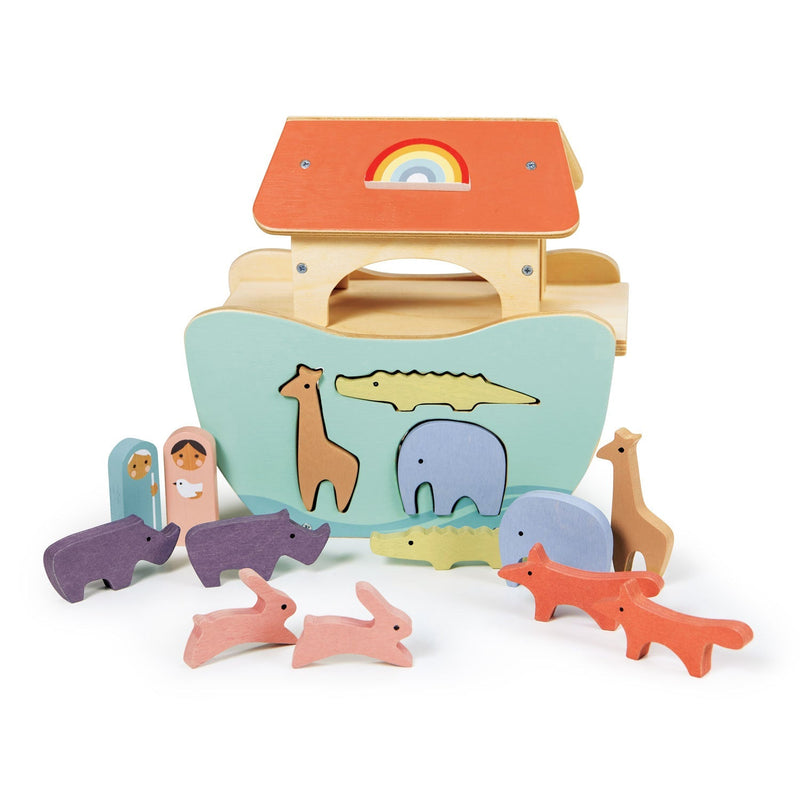 Tender Leaf little Noah’s Ark wooden toy with animals