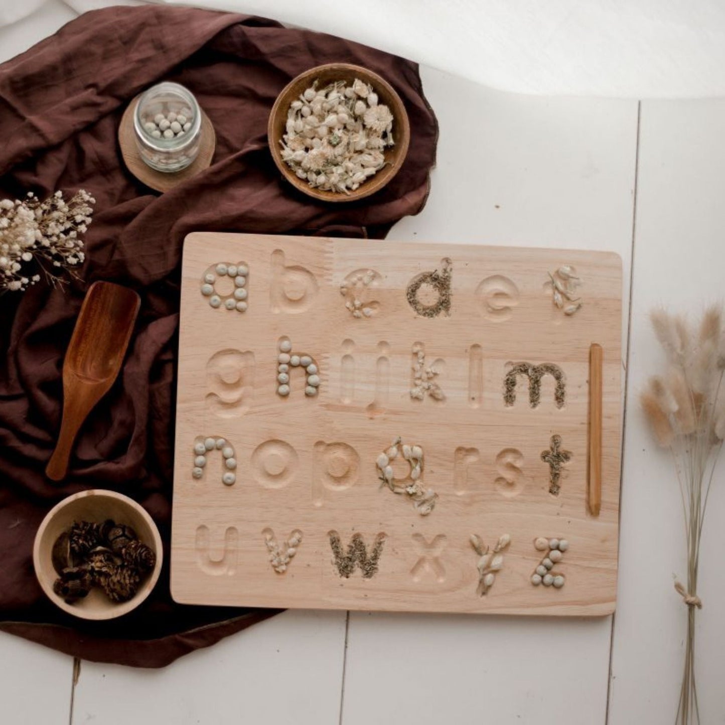 Lower Case Letter Tracing Board - The Nurturing Nook