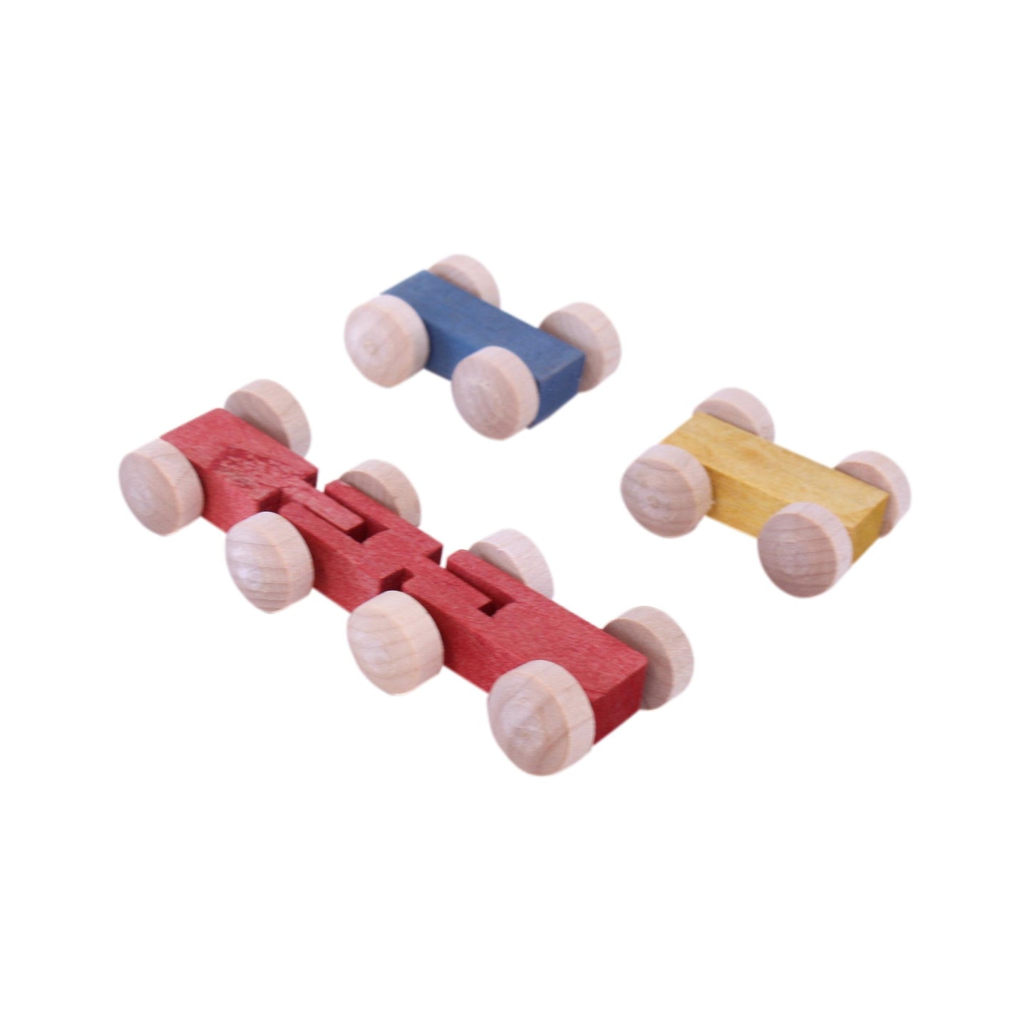Mini wooden car roller toy – handmade