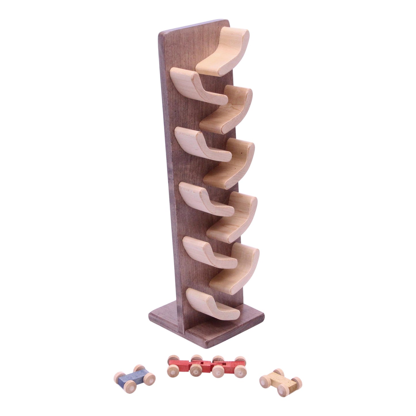Mini wooden car roller toy – handmade