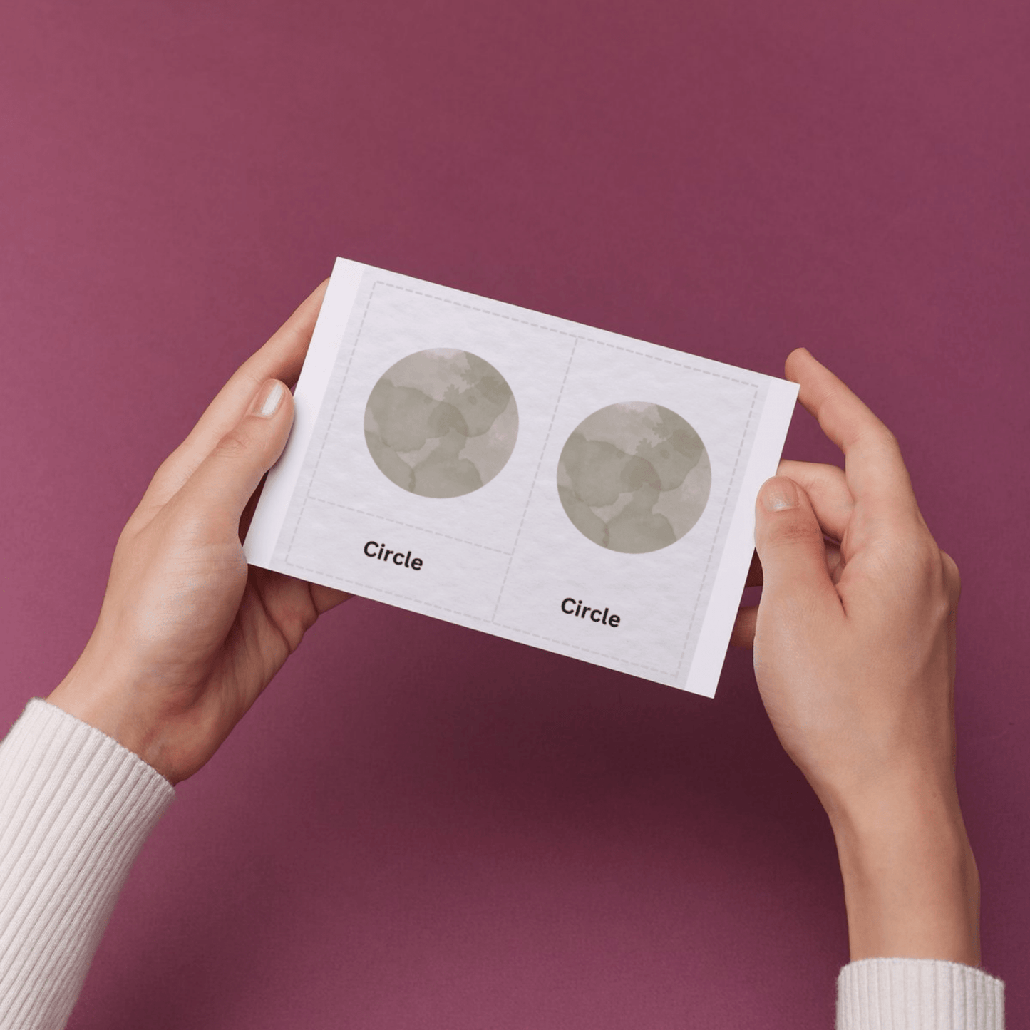 Montessori 3 Part Cards Geometric Shapes | Pre - Reading Printable Cards - The Nurturing Nook