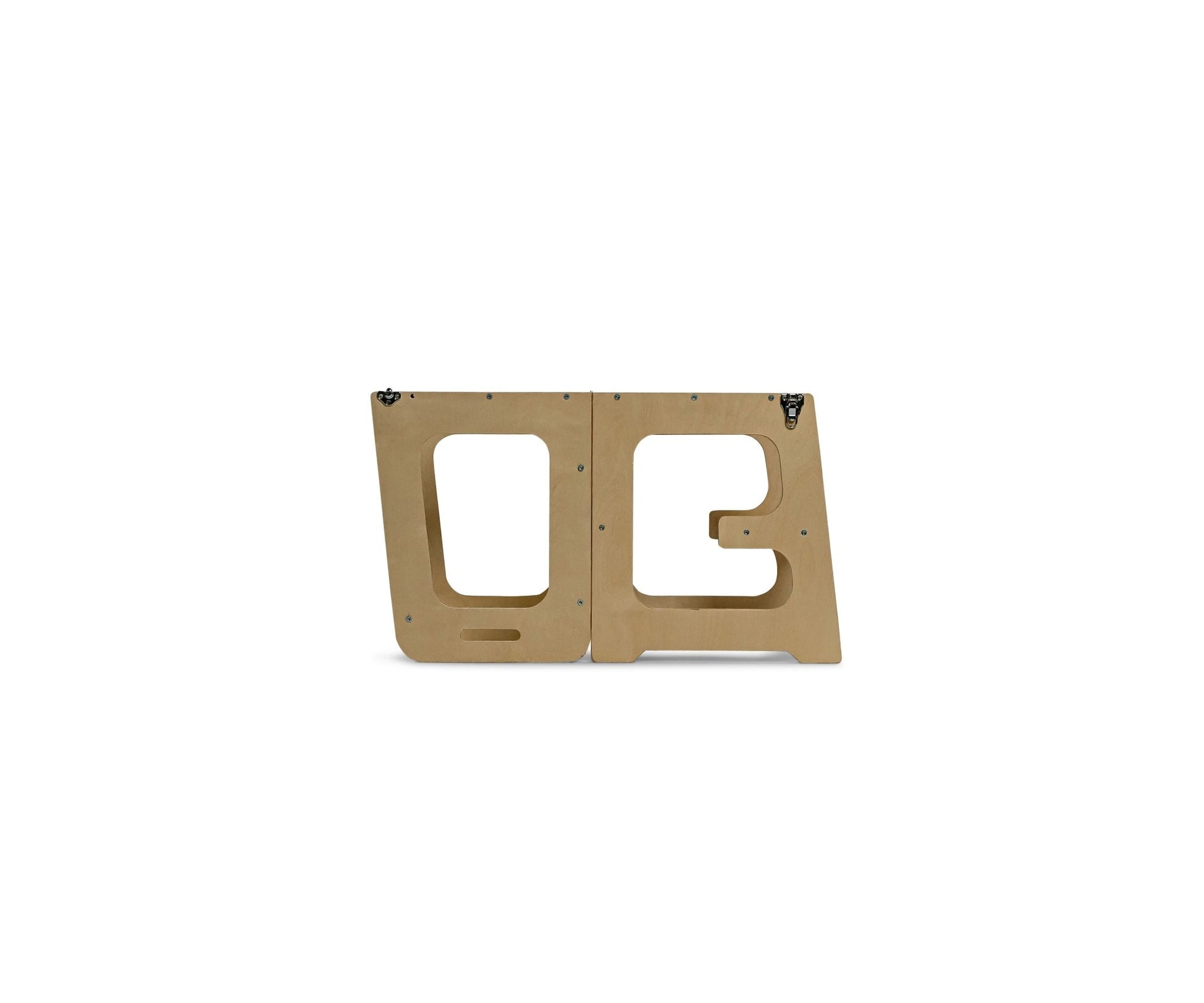 Montessori kitchen step stool desk with chalkboard & tower - The Nurturing Nook