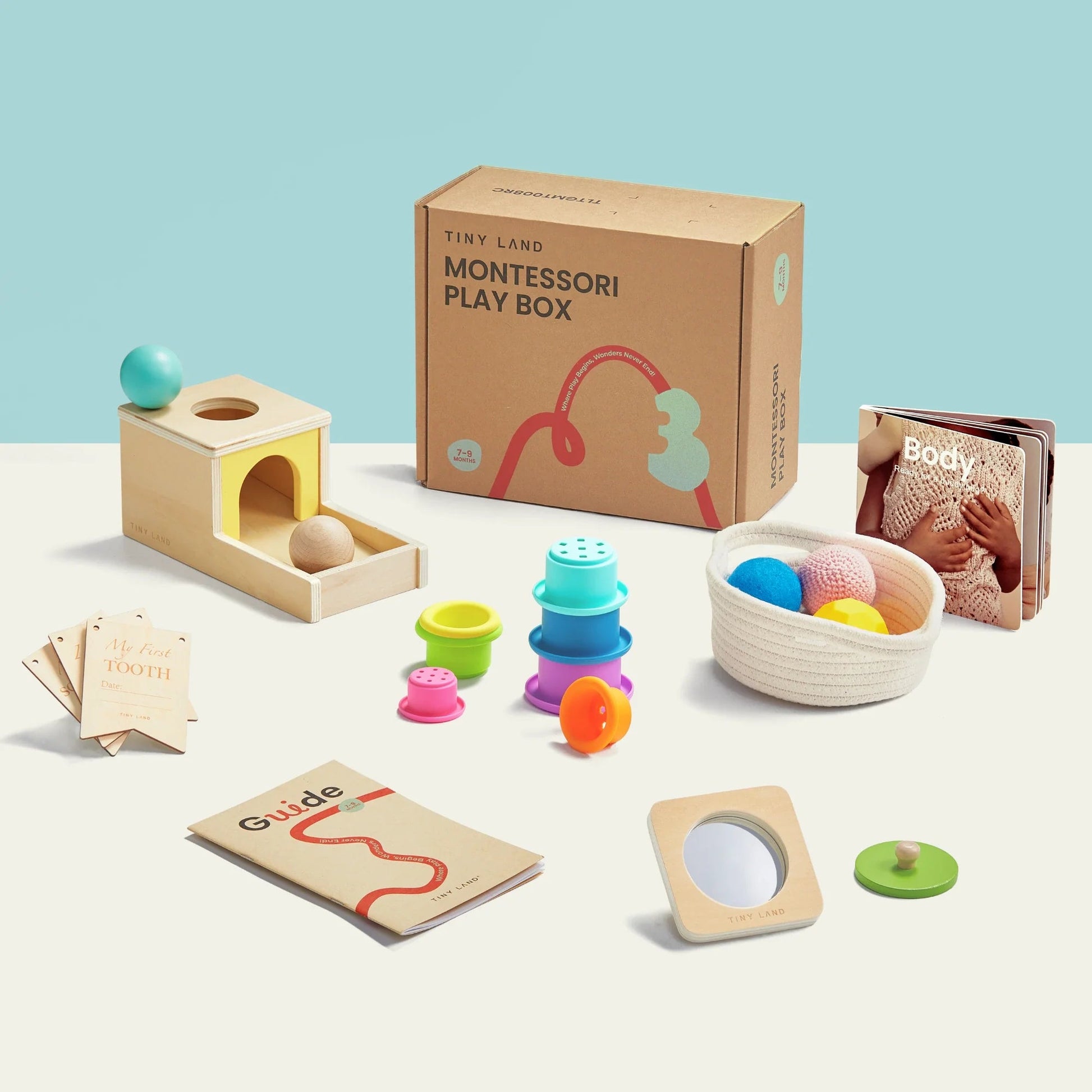 Montessori learning box – 7 to 9 months (non - subscription) - The Nurturing Nook
