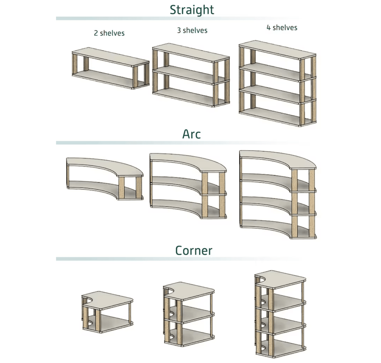 Montessori Modular Shelf for Kids - ARC - The Nurturing Nook