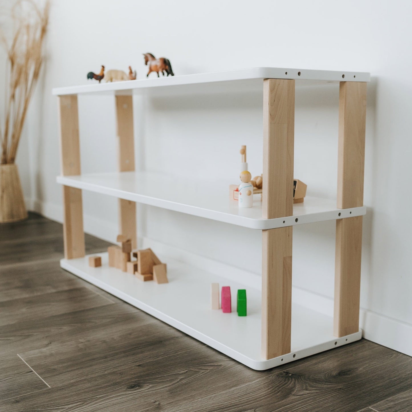 Montessori Modular Shelf for Kids - STRAIGHT - The Nurturing Nook