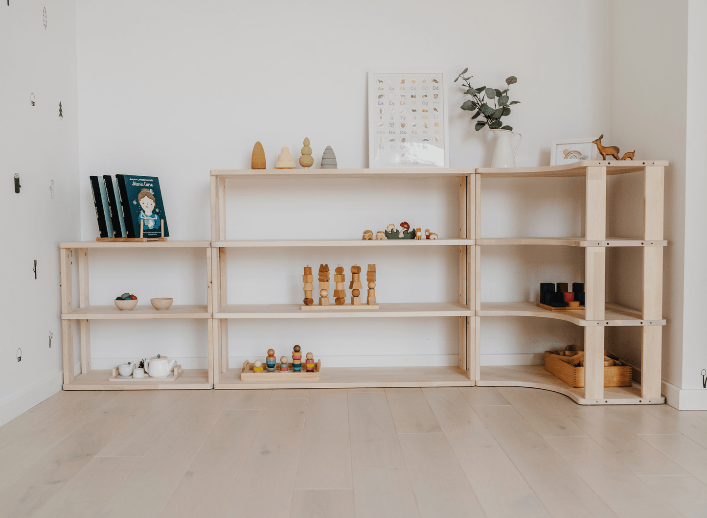 Montessori modular shelving units - MIX & MATCH - The Nurturing Nook
